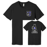 Acalanes Cheer Pocket Logo & Megaphone Back - Black - 5 Shirt Style Choices