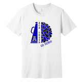 ACA Cheer Megaphone & Pom - White - 5 Shirt Style Choices