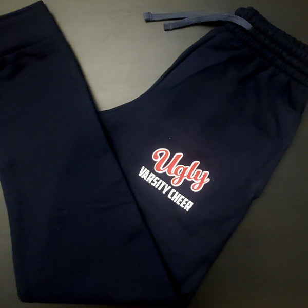 Limited In Stock Item - Ugly Varsity Cheer Black Joggers
