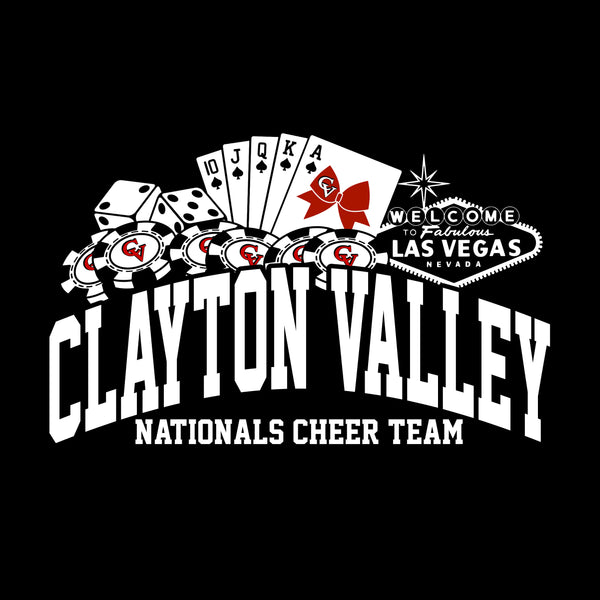 2025 Clayton Valley Nationals Cheer Team - CHOOSE FROM 5 Shirt Style Choices