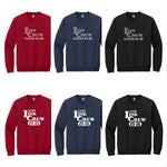 25-26 Clayton Valley LINK CREW - RHINESTONE, REGULAR or GLITTER - 3 Color Choices - Crewneck Sweatshirt