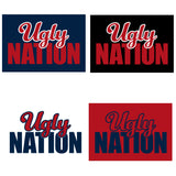 UGLY NATION - BELLA+CANVAS Women’s Relaxed Short Sleeve V-Neck Tee - 4 COLOR CHOICES