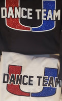 GLITTER Clayton Valley U DANCE TEAM - 5 Shirt Styles & 2 Color Choices