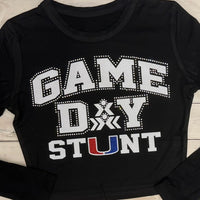 2024 Game Day Stunt Logo - Black - 3 Logo & 5 Shirt Style Choices