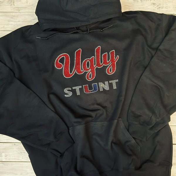 Black Ugly Rhinestone Stunt Logo - 5 Shirt Style Choices
