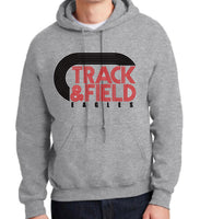 Red Track & Field w/ Black EAGLES / Track - Grey - Glitter or Regular Vinyl - 7 Shirt Style Choices