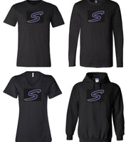 Rhinestone S - Black - 4 Shirt Style Choices