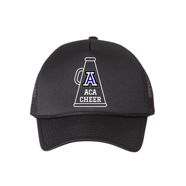 ACA Cheer Megaphone Foam Black Trucker Hat