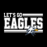 Lets Go Eagles - Black - 5 Shirt Style Choices