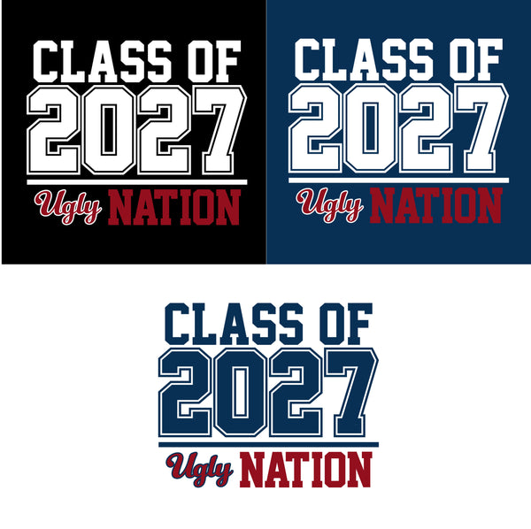 Class of 2027 - 5 SHIRT STYLE AND 3 COLOR CHOICES