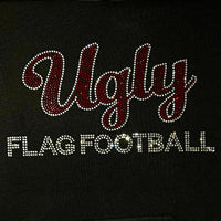 Clayton Valley UGLY FLAG FOOTBALL Hooded Sweatshirt - Black OR Royal