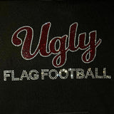 Rhinestone Ugly Unisex Black Hoodie Sweatshirt - UGLY ONLY or PICK YOUR SPORT/GROUP