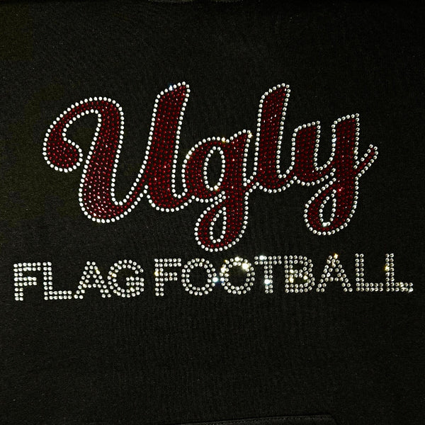 Clayton Valley UGLY FLAG FOOTBALL Hooded Sweatshirt - Black OR Royal