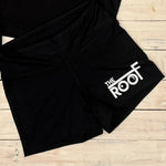The Roof Sport-Tek Womens Compression Fit Shorts - Black