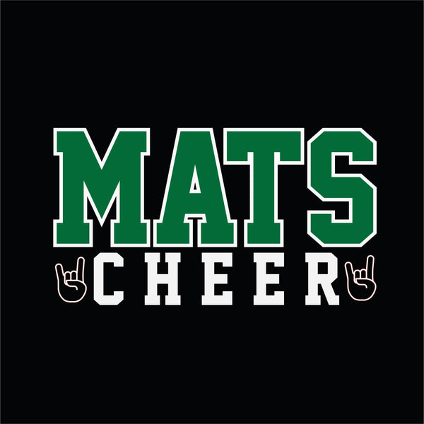 Black Miramonte MATS Cheer - 2 Logo Options & 5 Shirt Style Choices