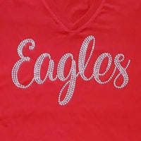 RHINESTONE EAGLES - 5 SHIRT STYLE AND 3 COLOR CHOICES
