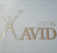 Clayton Valley AVID Hooded Sweatshirt / Hoodie Rhinestone / Glitter  - 5 Color Choices