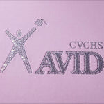 Clayton Valley AVID Hooded Sweatshirt / Hoodie Rhinestone / Glitter  - 5 Color Choices