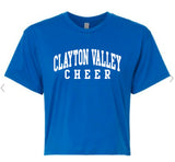 Clayton Valley Cheer Crop Tee - CHOOSE YOUR COLOR