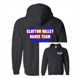 CVCHS DANCE TEAM Black Full Zip Hooded Sweatshirt