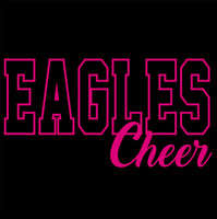 Eagles Cheer Pink / Black - Choose your shirt style ATHLETE T-SHIRT IS INCLUDED W/ 2023 CHEER FEES