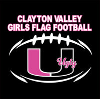 CVCHS Girls Flag Football Unisex Short Sleeve T-Shirt - 2 Logo Options