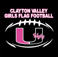 CVCHS Girls Flag Football Unisex Long Sleeve T-Shirt - 2 Logo Options