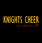 Knights Cheer Mom - Black - Glitter or Regular Vinyl - 7 Shirt Style Choices
