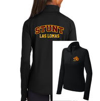 Stunt Las Lomas - Sport-Tek Women's Sport-Wick Stretch 1/4-Zip Pullover - Glitter or Regular