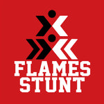 Red FLAMES STUNT Stunt Logo - 3 Logo Options & 5 Shirt Style Choices