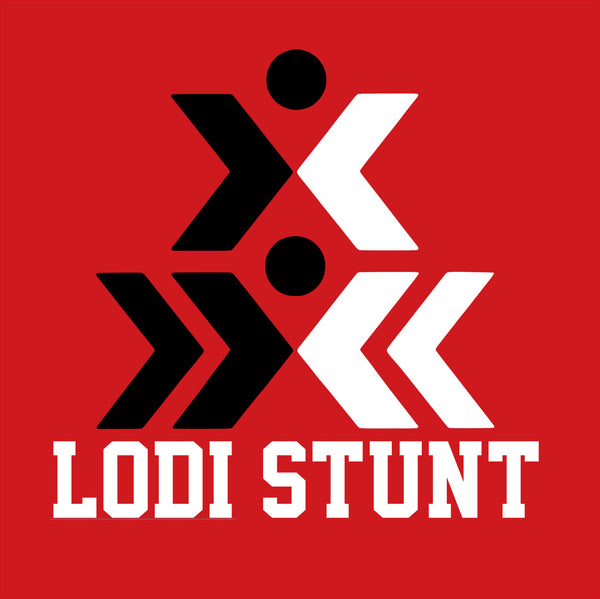 Red LODI STUNT Logo - 3 Logo Options & 5 Shirt Style Choices