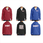 The Roof Pocket Logo Unisex Full Zip Sweatshirt - 3 Color & 4 Back Logo Options