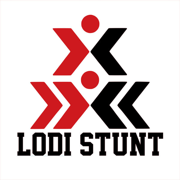 White LODI STUNT Logo - 3 Logo Options & 5 Shirt Style Choices