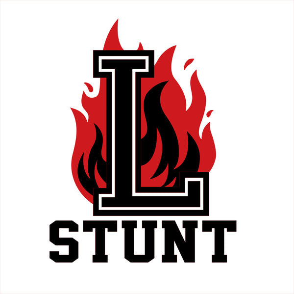 White STUNT Flame Logo - 3 Logo Options & 5 Shirt Style Choices
