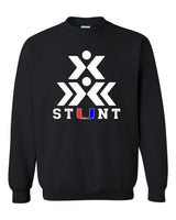 2023 Stunt Logo Black Crew Neck Sweatshirt - 2 Logo Options