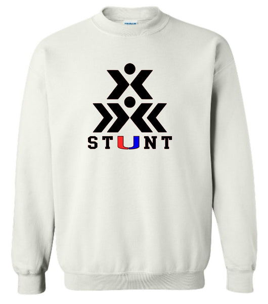 2023 Stunt Logo White Crew Neck Sweatshirt - 2 Logo Options