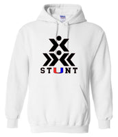 2023 Stunt Logo White Hooded Sweatshirt - 2 Logo Options