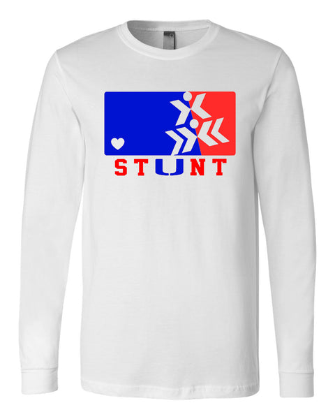 CVCHS Stunt Team White Unisex Long Sleeve Jersey Tee - 4 Logo Options