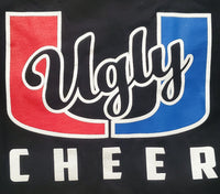 A LIMITED IN STOCK ITEM Ugly U Cheer Unisex Black Tshirt