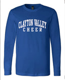 Clayton Valley Cheer Unisex Jersey Long Sleeve Tee - CHOOSE YOUR COLOR
