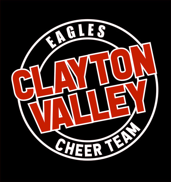Black Glitter Clayton Valley Cheer Team