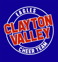 Royal Blue Glitter Clayton Valley Cheer Team