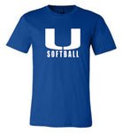 CVCHS U Softball Royal Blue Unisex Short Sleeve Jersey Tee - 2 Logo Options