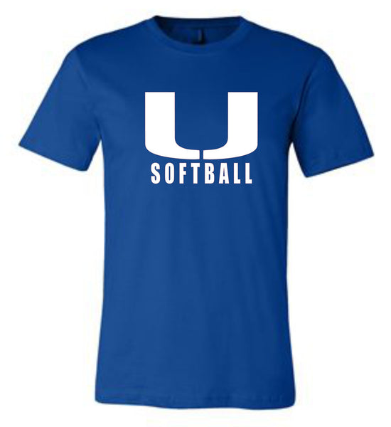 CVCHS U Softball Royal Blue Unisex Short Sleeve Jersey Tee - 2 Logo Options