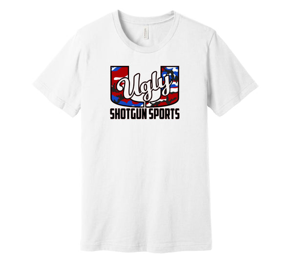 Shotgun Sports Camo Ugly U Unisex Jersey Short Sleeve Tee - 3 Color Choices