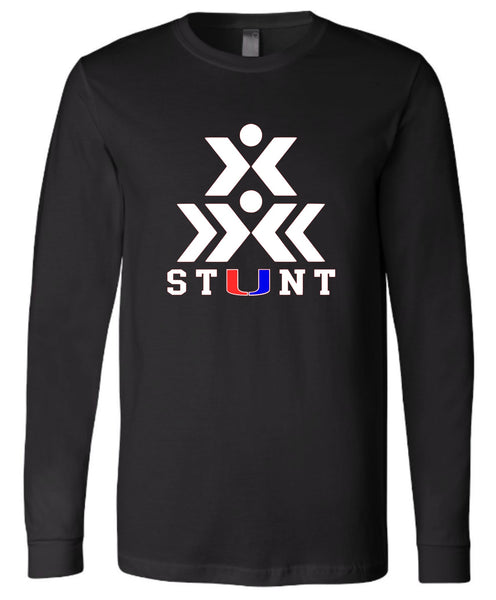 2023 Stunt Logo Black Unisex Long Sleeve Jersey Tee - 2 Logo Options