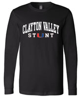 CVCHS 2022 Stunt Team Black Unisex Long Sleeve Jersey Tee - 2 Logo Options