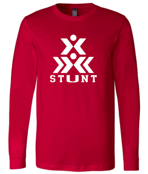 CVCHS 2022 Stunt Team Red Unisex Long Sleeve Jersey Tee - 2 Logo Options