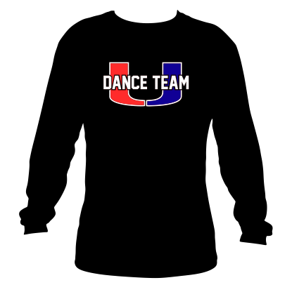 Clayton Valley U DANCE TEAM Unisex Long Sleeve Jersey Tee - 3 Color Choices