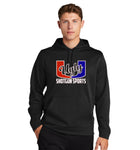 Shotgun Sports Red/Blue Ugly U Sport-Tek Sportwick Black Unisex Hoodie Sweatshirt